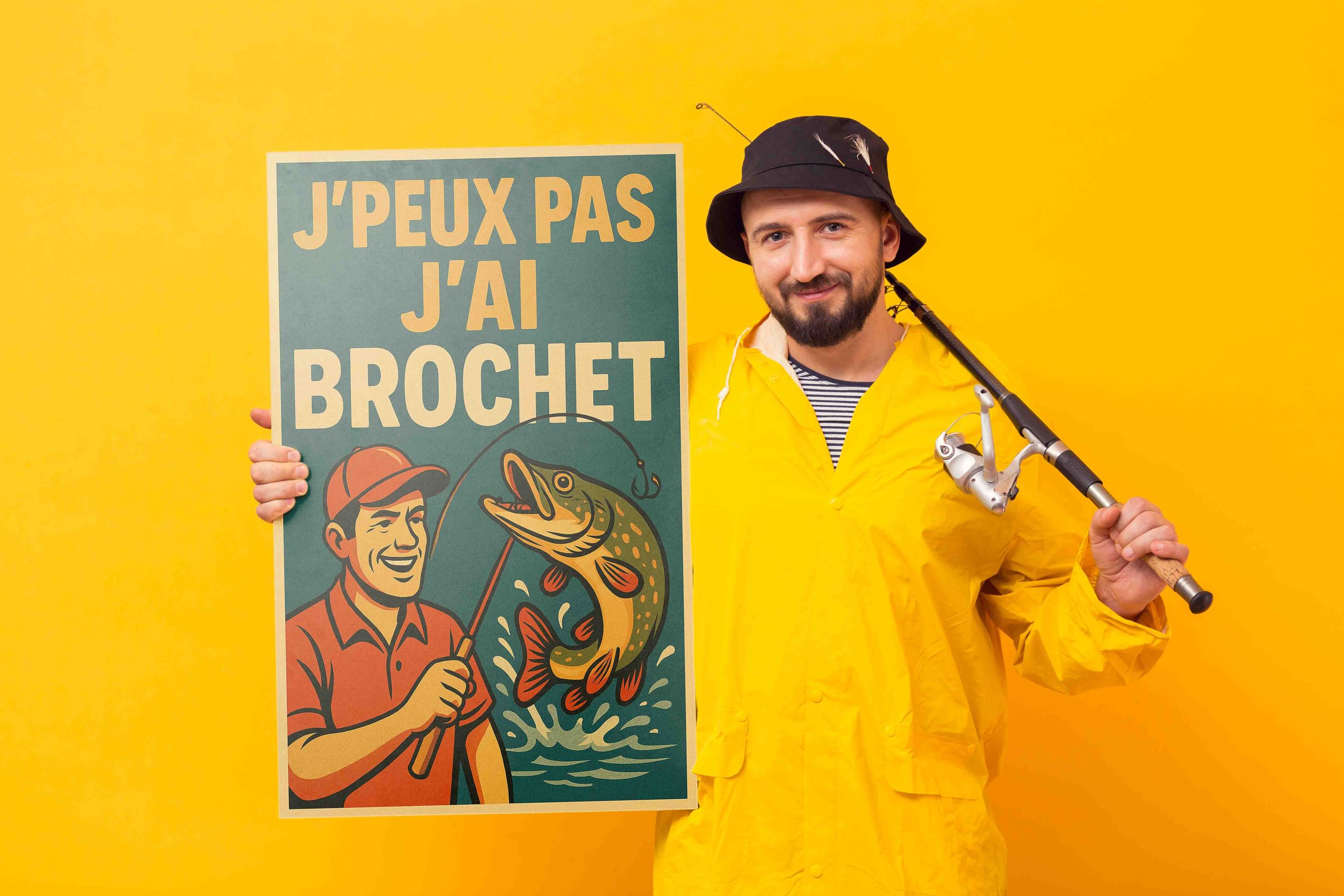 Affiche j'peux pas j'ai Brochet