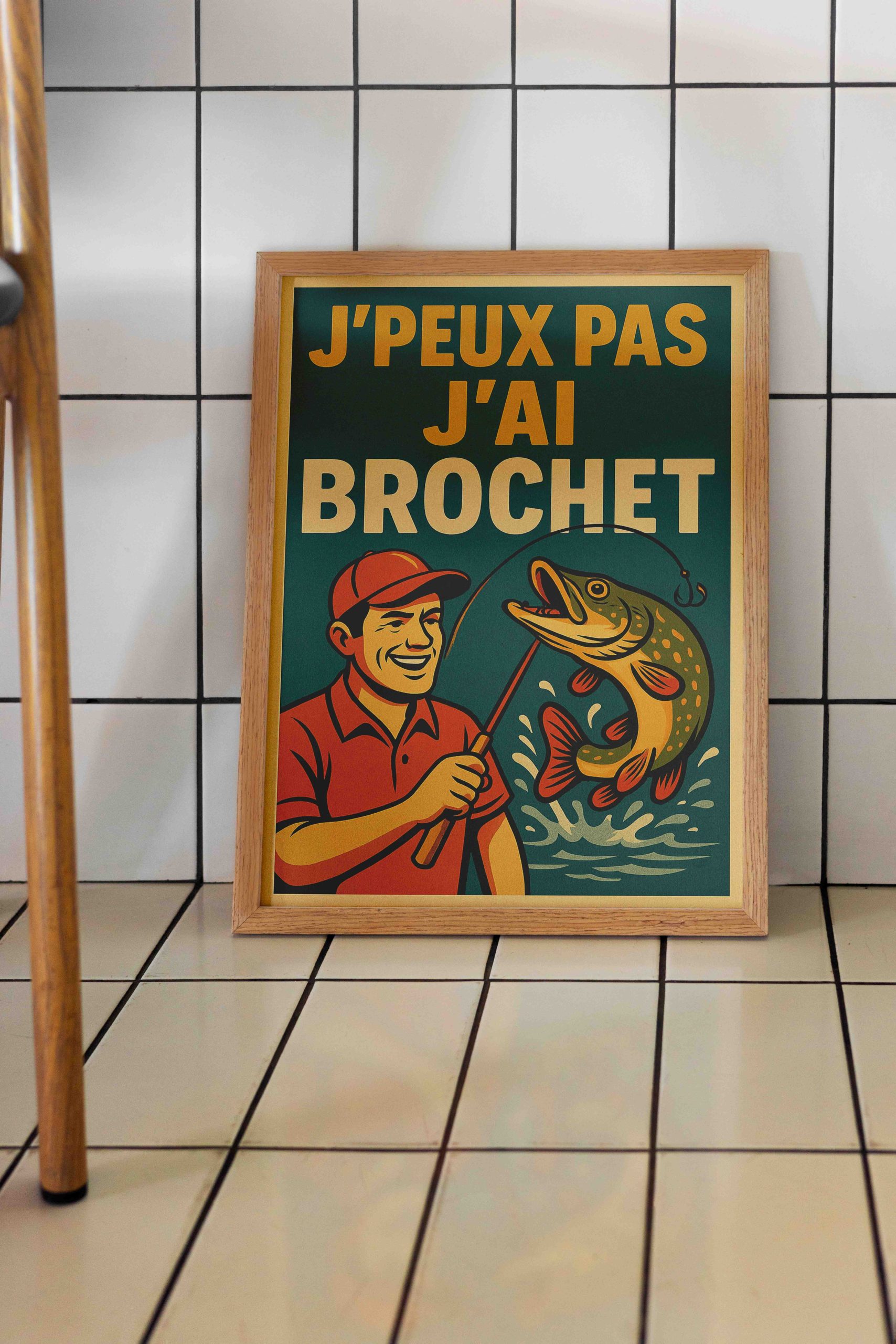 Affiche j'peux pas j'ai Brochet cuisine