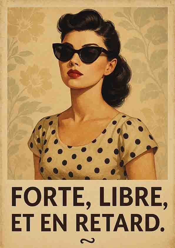 Forte , libre et en retard