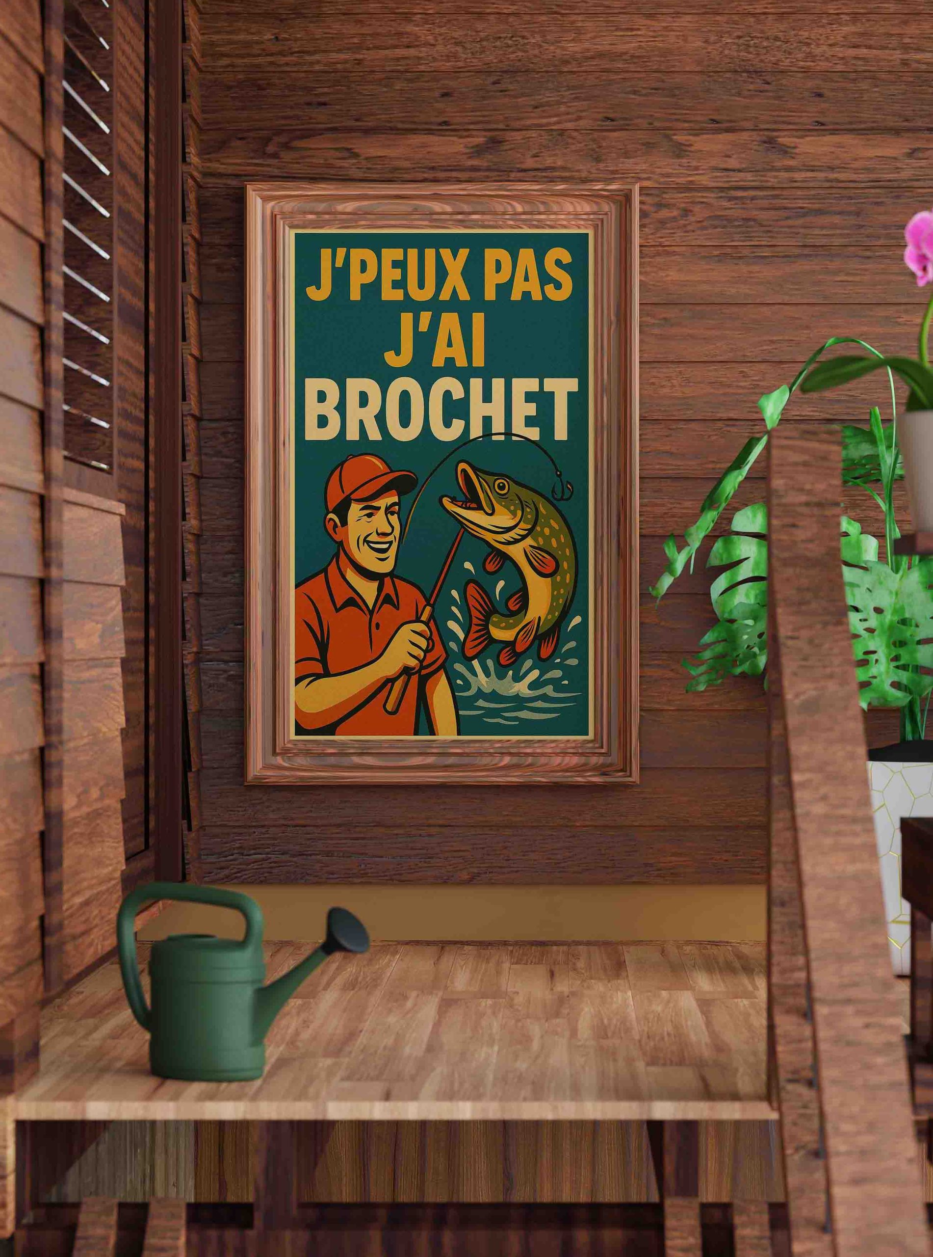 Affiche retro cabane