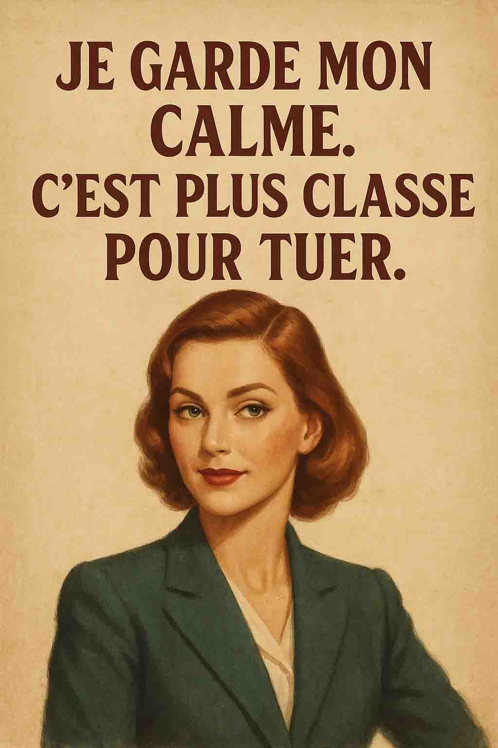 Affiche : Je garde mon calme