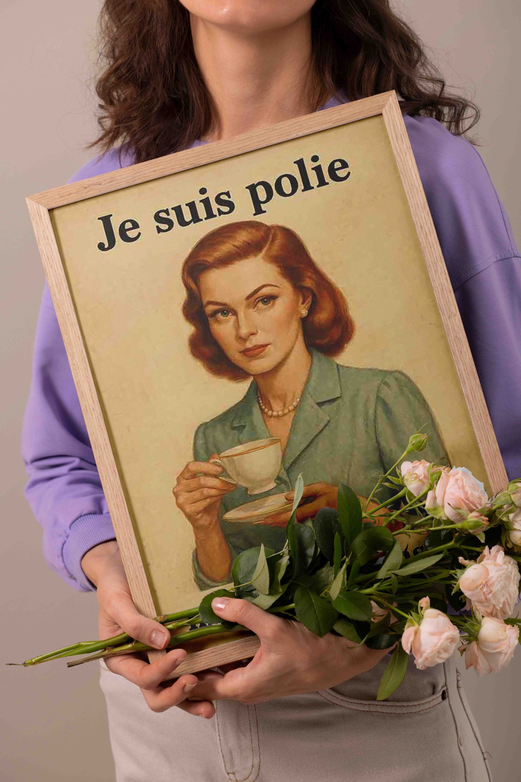 Affiche je suis polie 1 