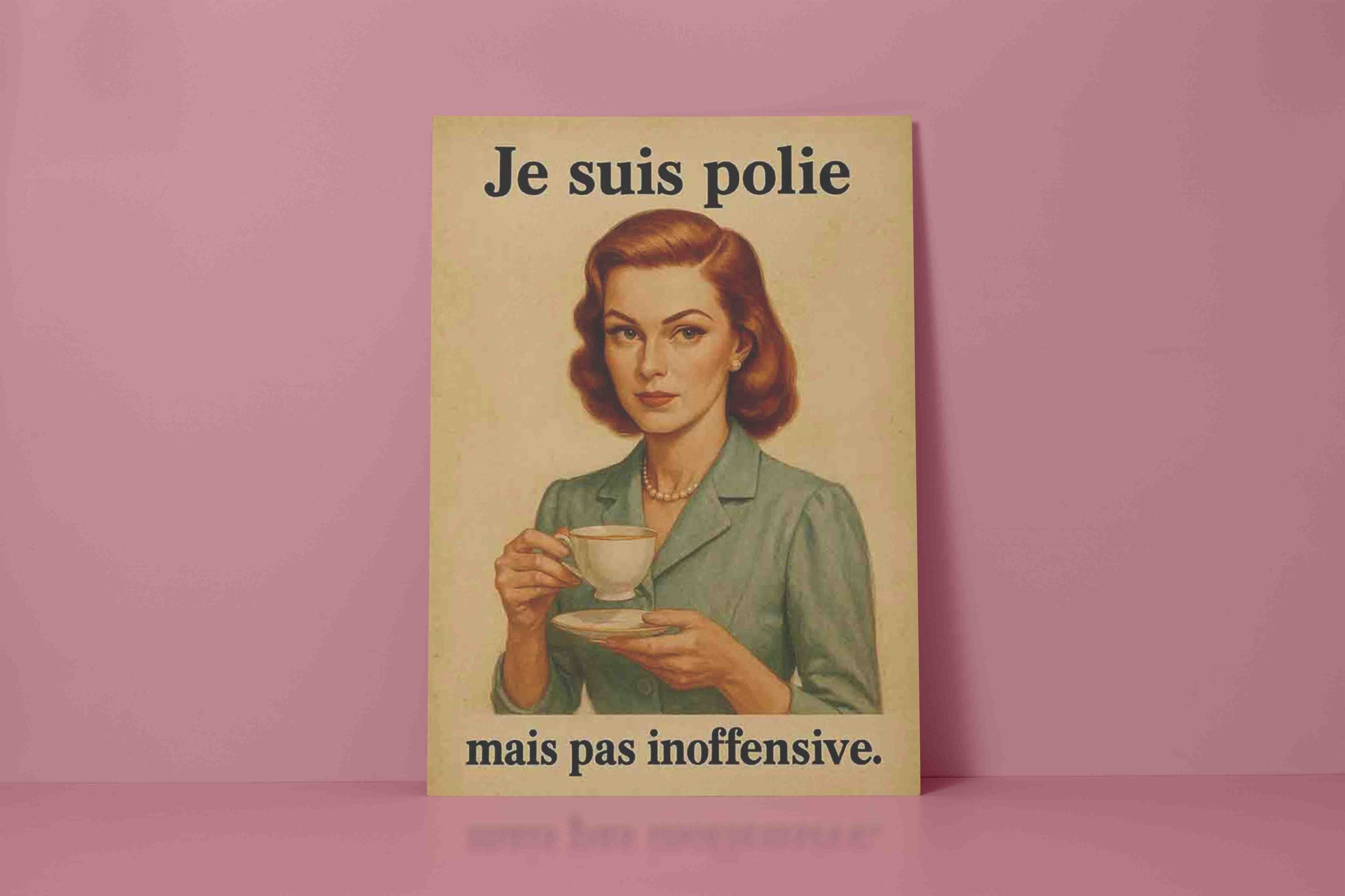 Affiche je suis polie 3