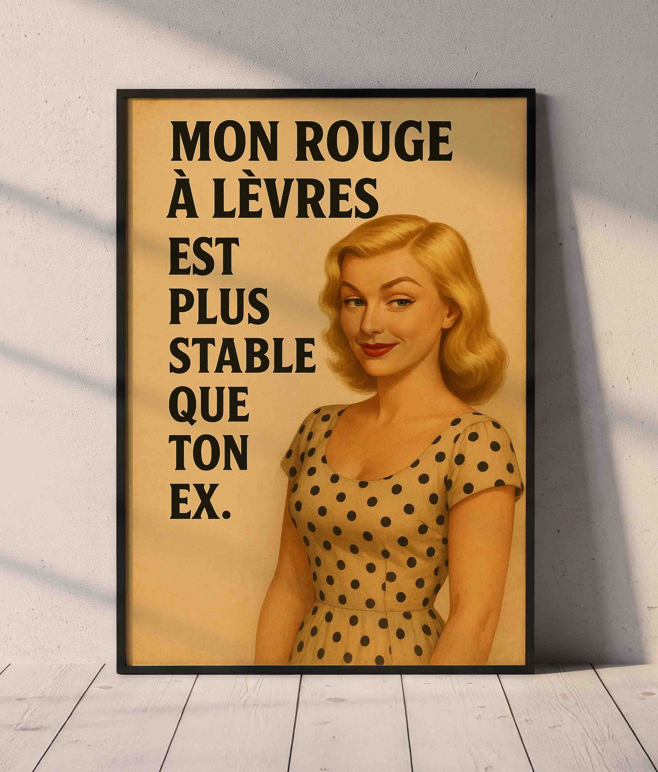 Affiche vintage Rouge à lèvre 2