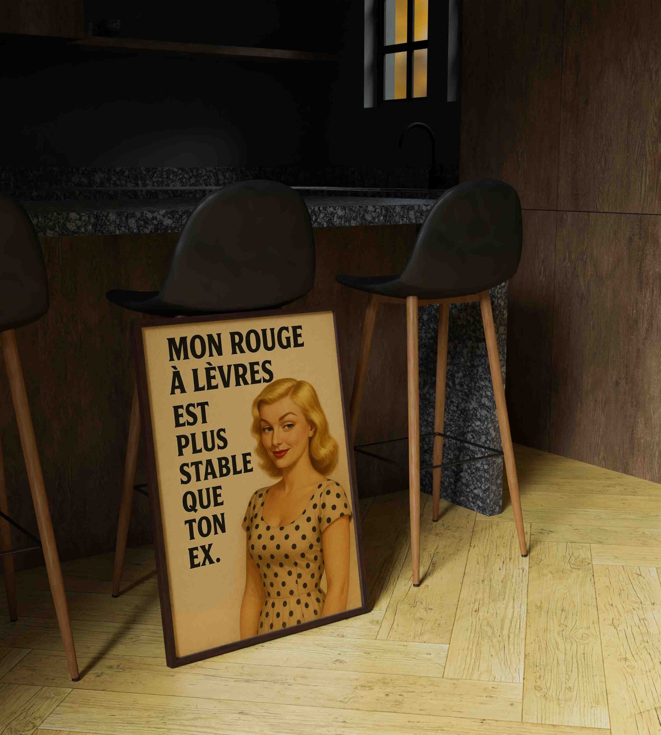 Affiche vintage Rouge à lèvre 3