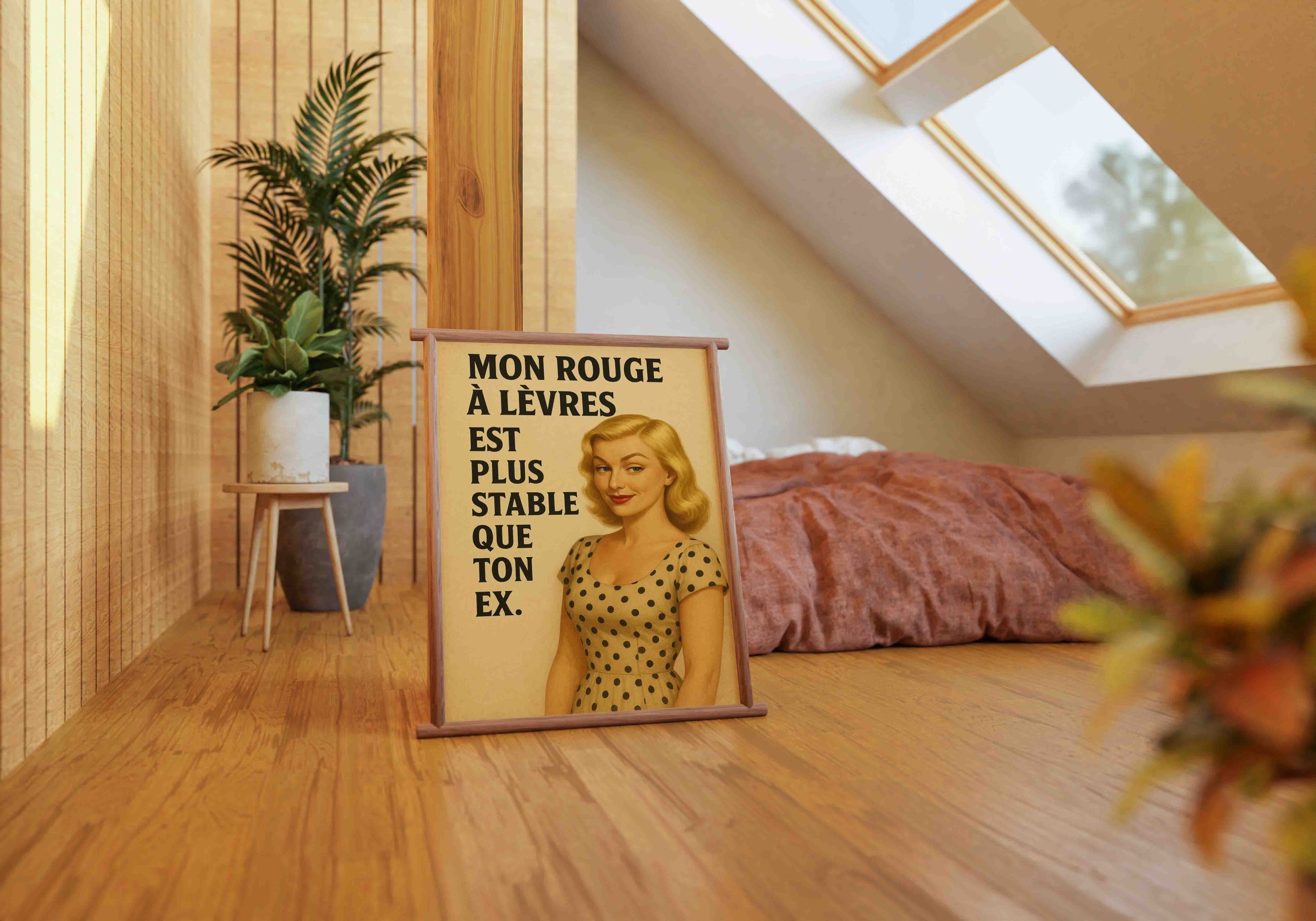 Affiche vintage Rouge à lèvre 4