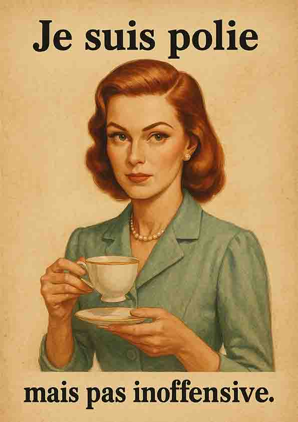 Affiche je suis polie